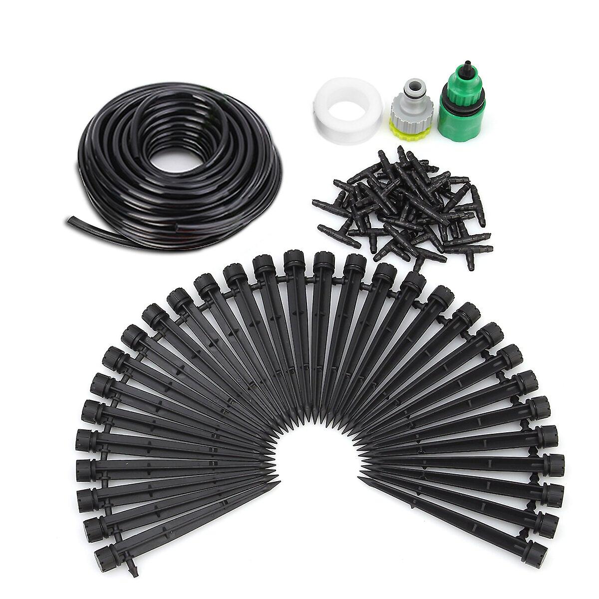 10/15/20/25M Cooling Adjustable Drip Sprinkler Irrigation System Automatic Sprinkler Drippers Plant Watering Garden System