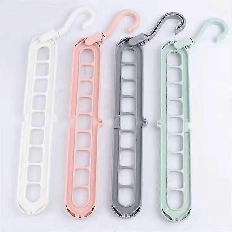 4 pcs Magic Clothes Hanger,Premium Quality Foldable Clothes Hanger,Multi-Function Space Saving Hangers,for Storing and Drying Clothes