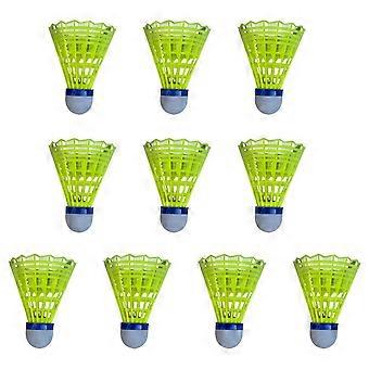 10Pcs Nylon Badminton Stable Holdbar Nylon Feather Shuttlecocks Youth Players Innendørs utendørs badminton trening