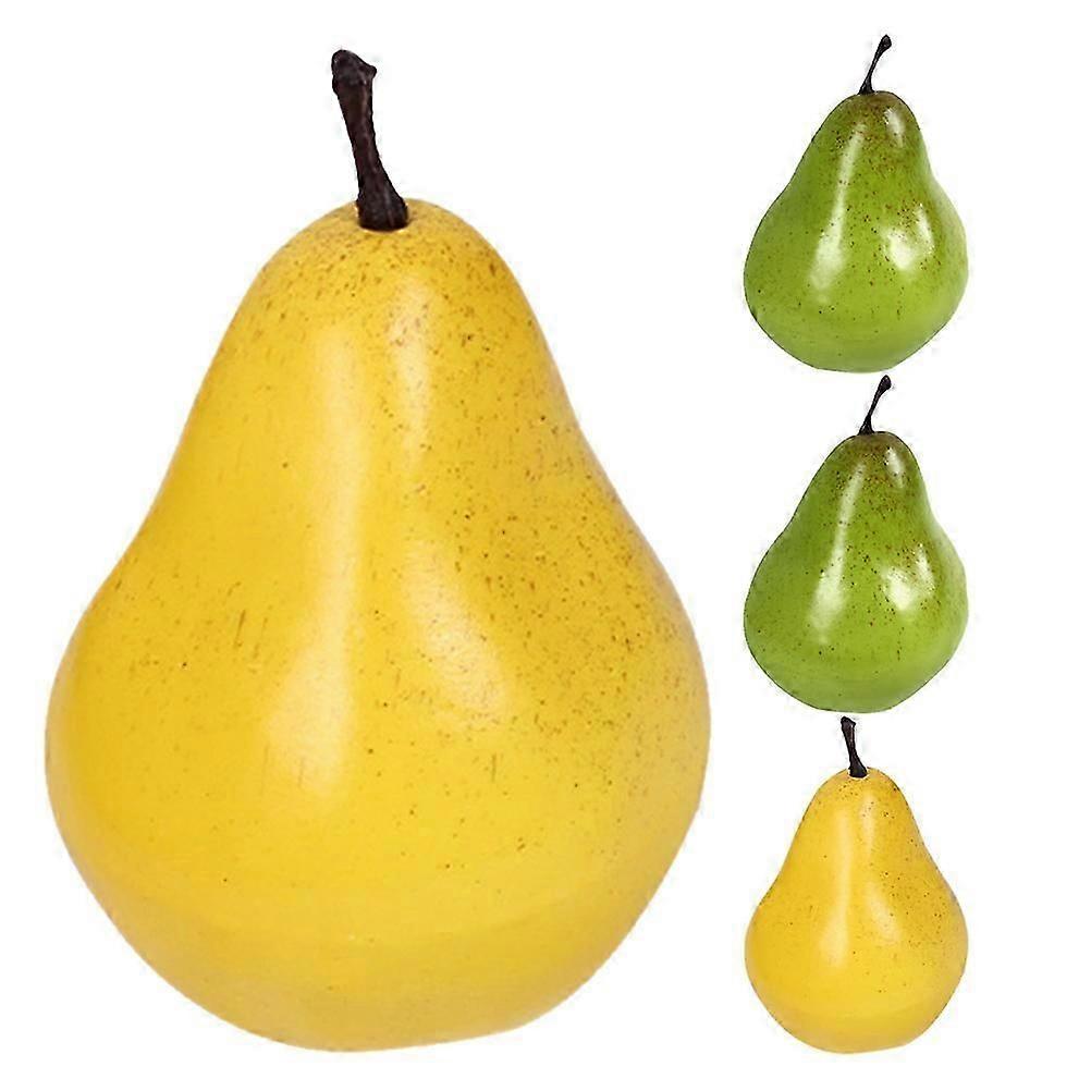Simulation Artificial Foam Pear Decor Model Green for Decor 12 Pieces