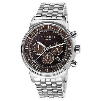 ESPRIT mens watch wristwatch Woodward stainless steel Chrono ES106851005