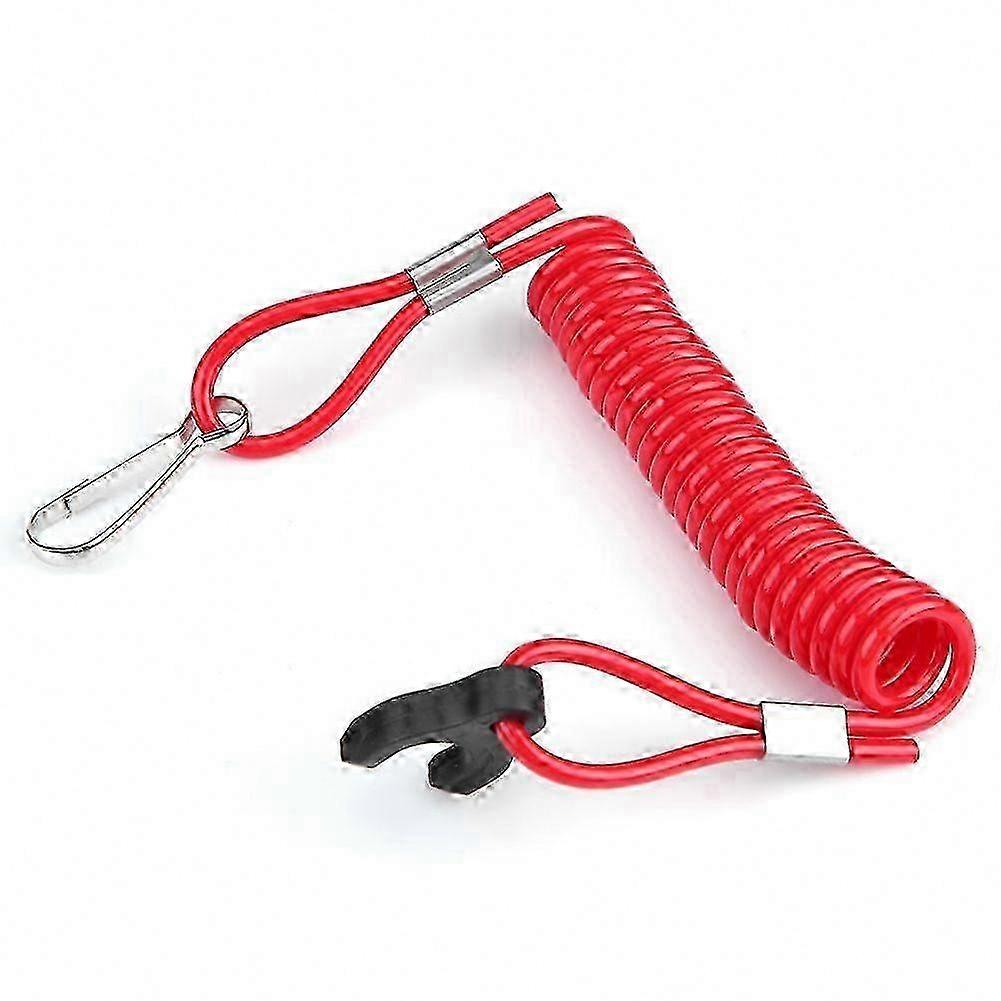 Outboard Engine Ignition Emergency Kill Switch Safety Tether Lanyard
