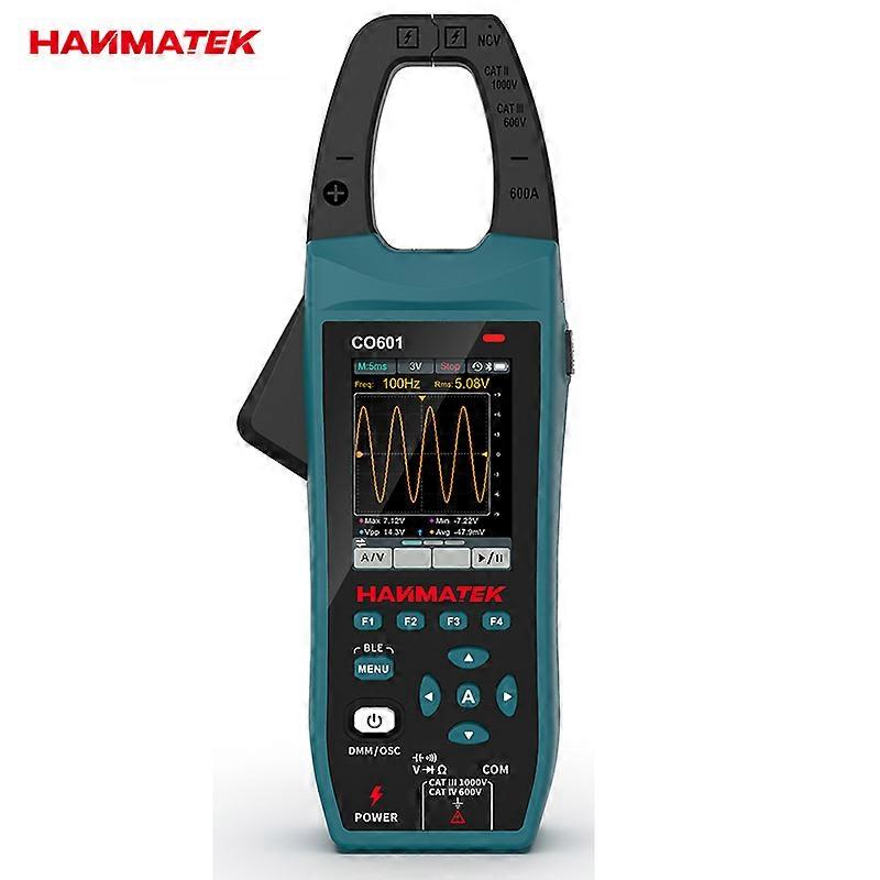 Digital Clamp Meter with Oscilloscope, Real-Time AC/DC Measurement, Bluetooth Data Logging