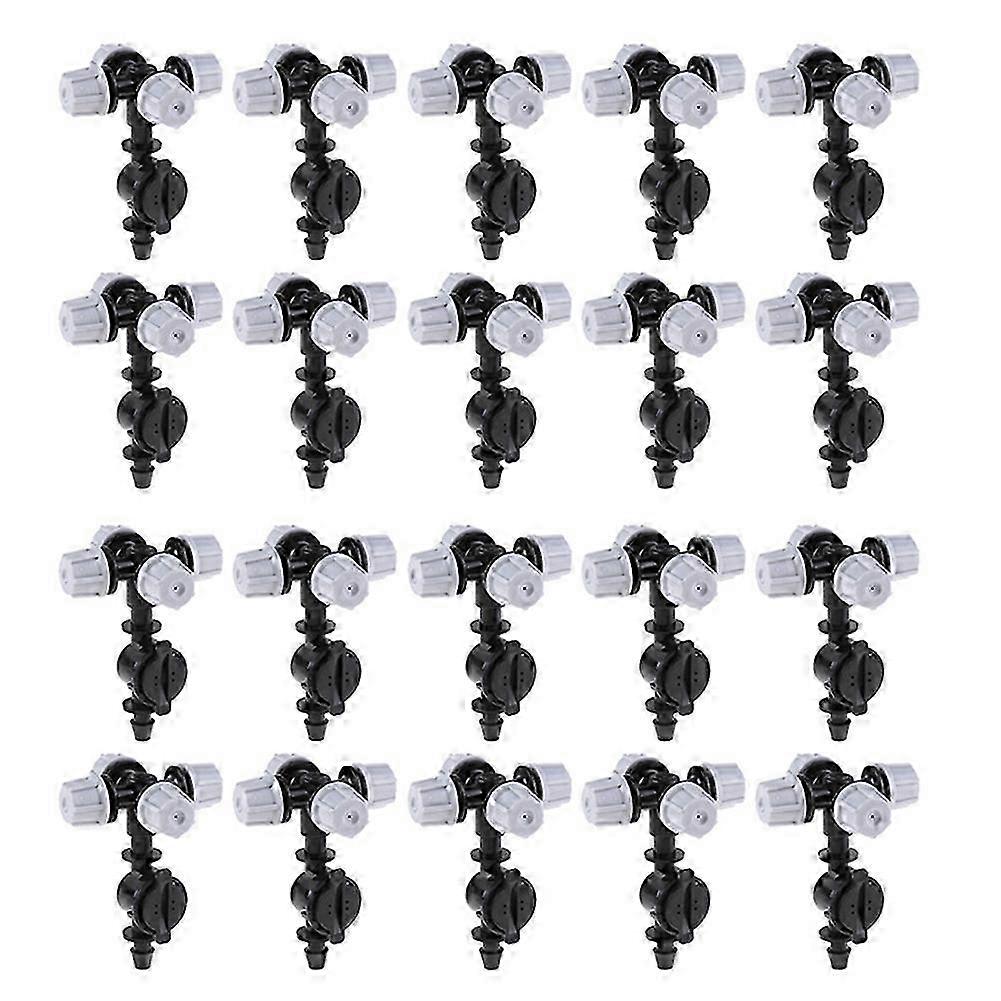 Four Outlets Atomizing Misting compatible with Outdoor Cooling Systems