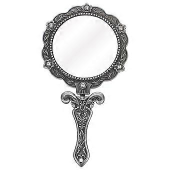 Crystal Folding Mirror for Daily Use Handheld Cosmetic Mirror 1 Piece