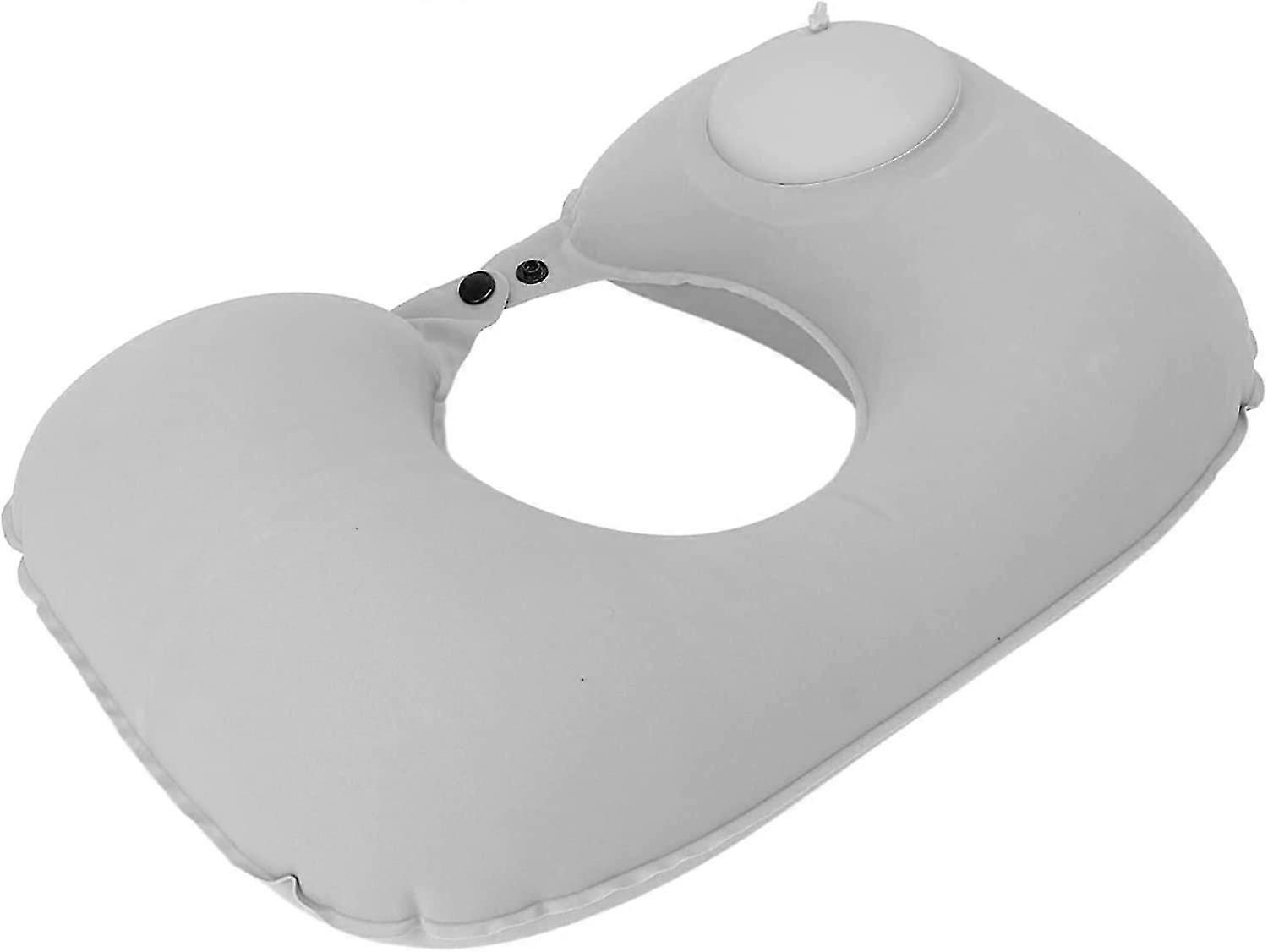 Ultralight Compact Inflatable Camping Pillow,u-shaped(ash)