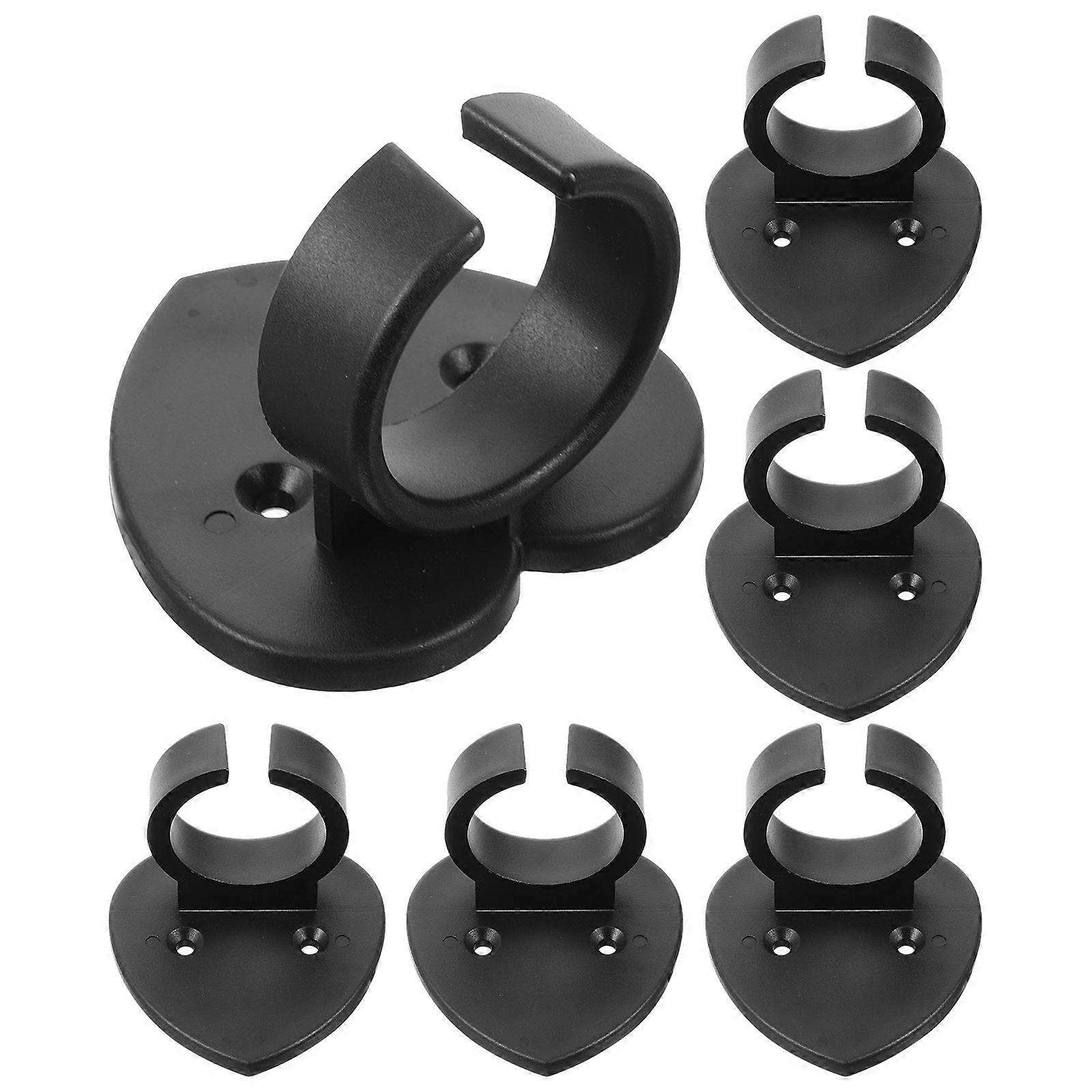 6pcs Microphone Wall Holder Mic Protector Mic Anti Rolling Ring Microphone Hook
