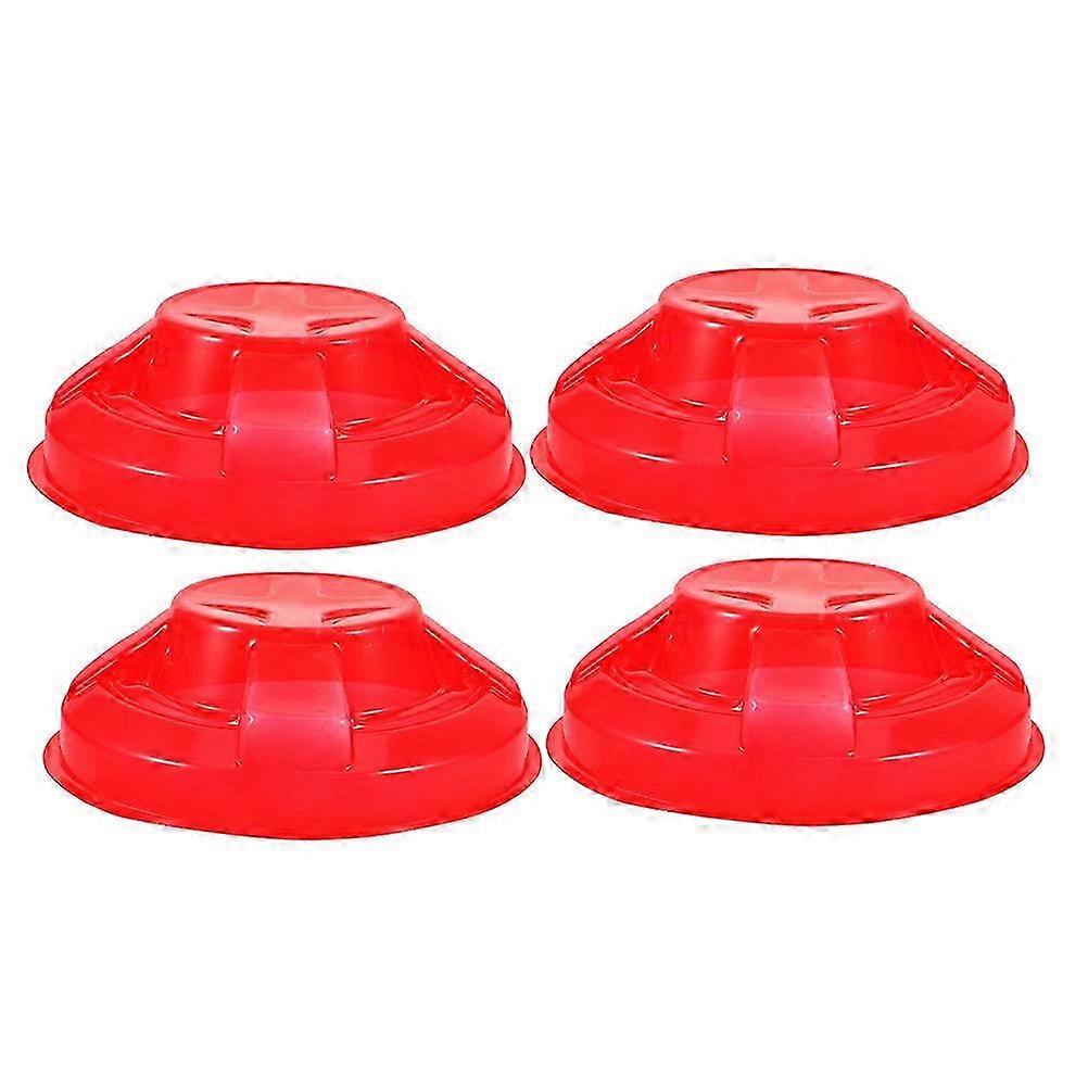 Plastic Fire Alarm Protector Detector Cover for 4Pcs Red Guards