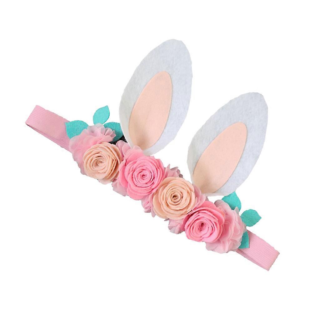 Flower Headband for Kids Easter Rabbit Ear Accessory