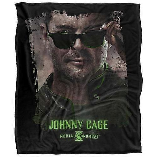 Mortal Kombat 2 Johnny Cage Portrait Soft Touch Blanket