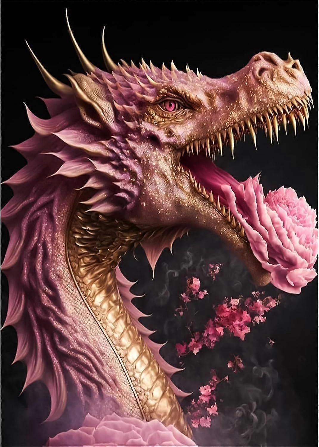 5D timanttimaalaus 30x40cm Dragon E