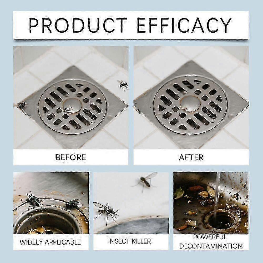 1-3PCS 120g Drainage Pipe Fly Insect Powder
