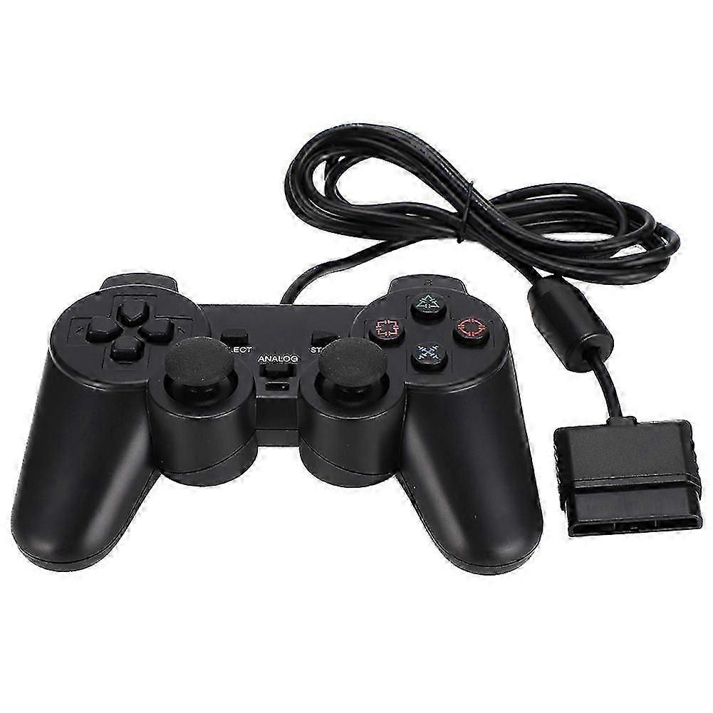 Dual Motor Highly Sensitive Wired Gamepad Game Handle compatible with PS2 Game Console Controller