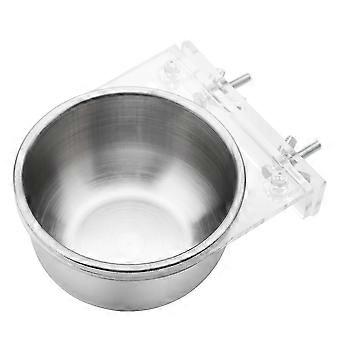 Cage à oiseaux Nourriture Alimentation Eau Bol Rack Perroquet Perruche Cage Accessoires