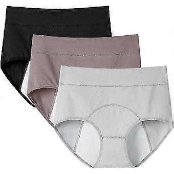 3 stücke Damen Periode Auslaufsichere Hosen Menstruationshöschen Baumwolle Menstruationsunterwäsche