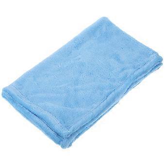 Solid Color Pet Blanket Gorgeous Cozy Towel for Warming Use Sky-Blue