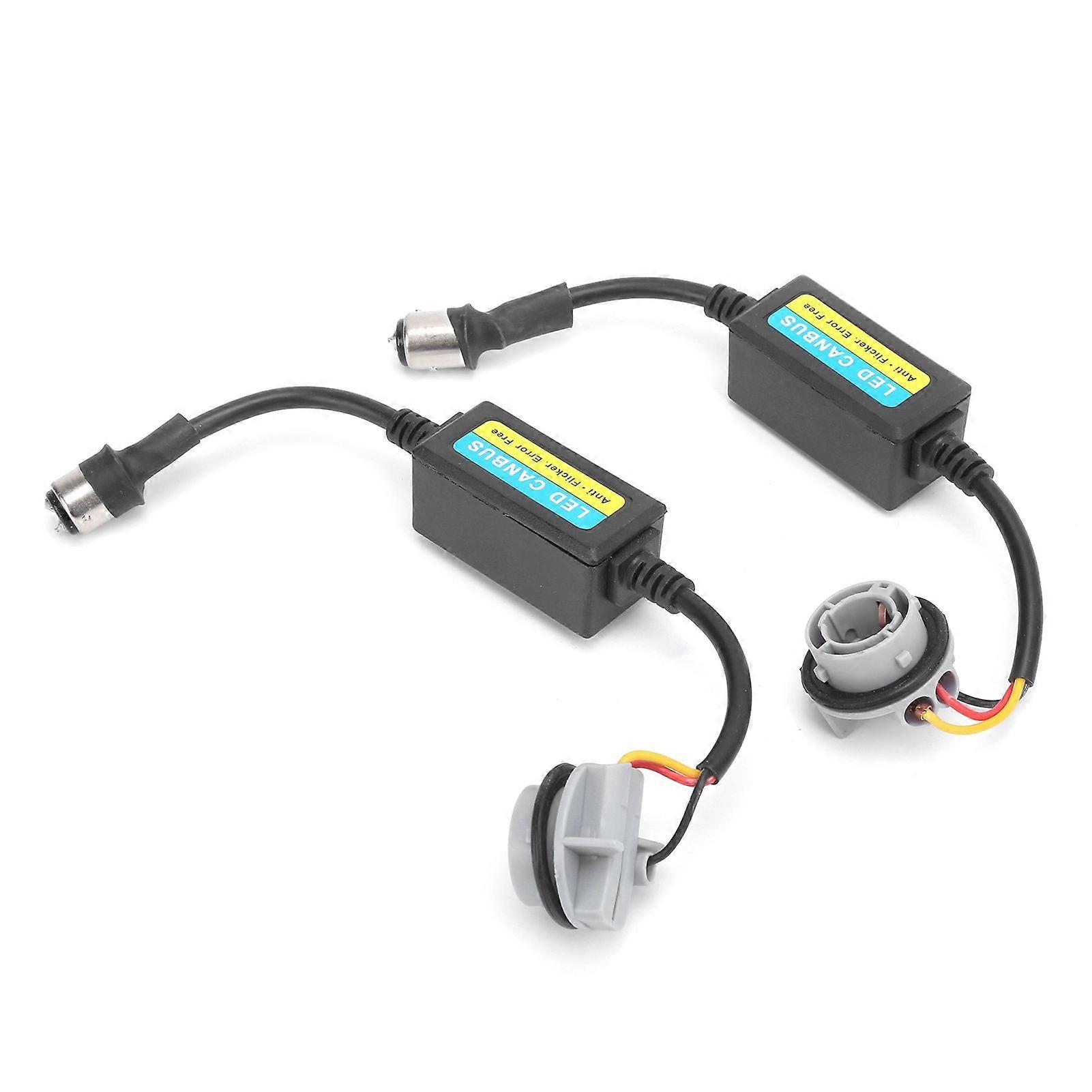 2pcs 1157 LED Decoder 5W 12-24V Load Resistor Flash Warning Canbus Error Free Canceller for Car