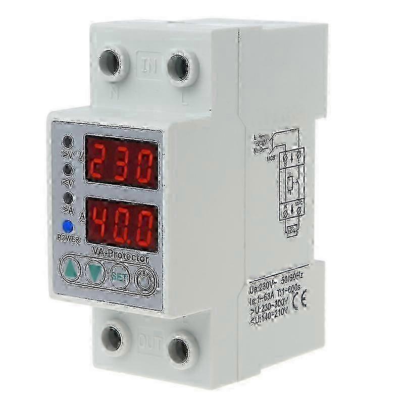 Over Under Voltage Protector With Voltmeter
