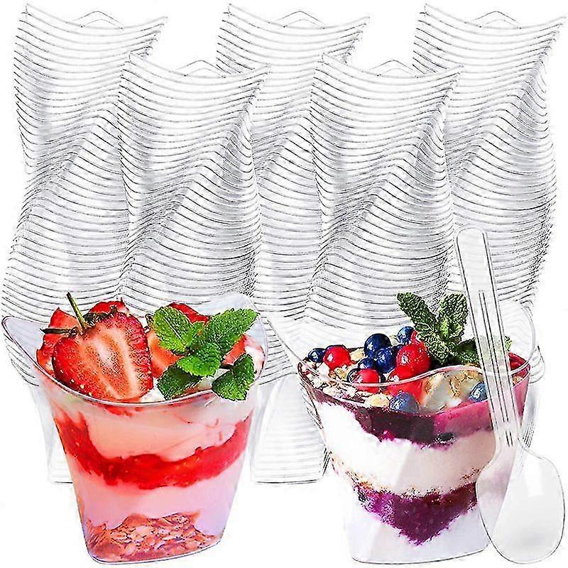 BPA-Free 100ml Clear Dessert Cups