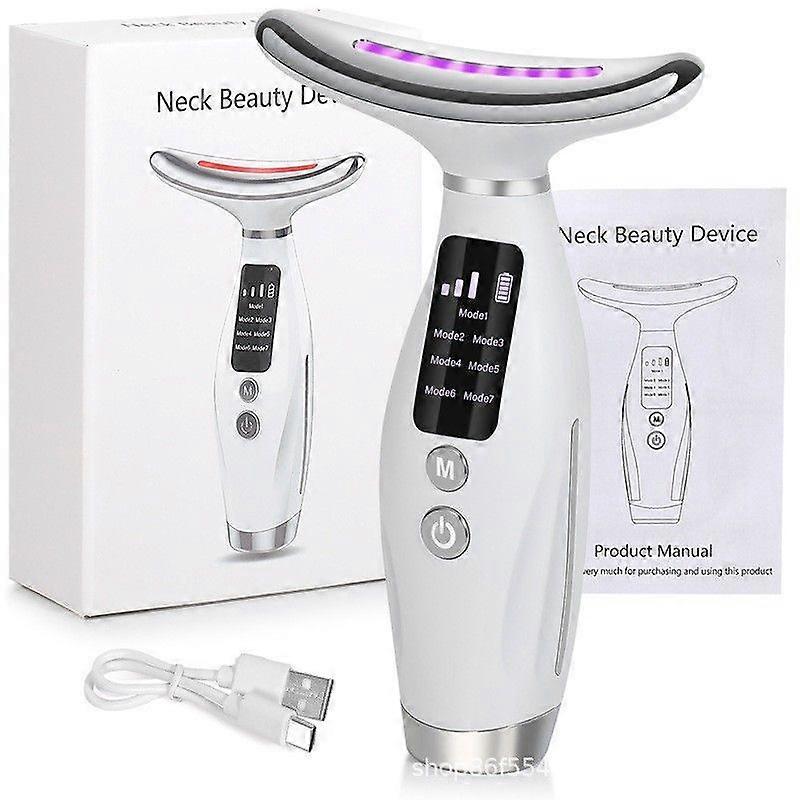 7-Mode Neck & Face Beauty Device with LED Light Therapy