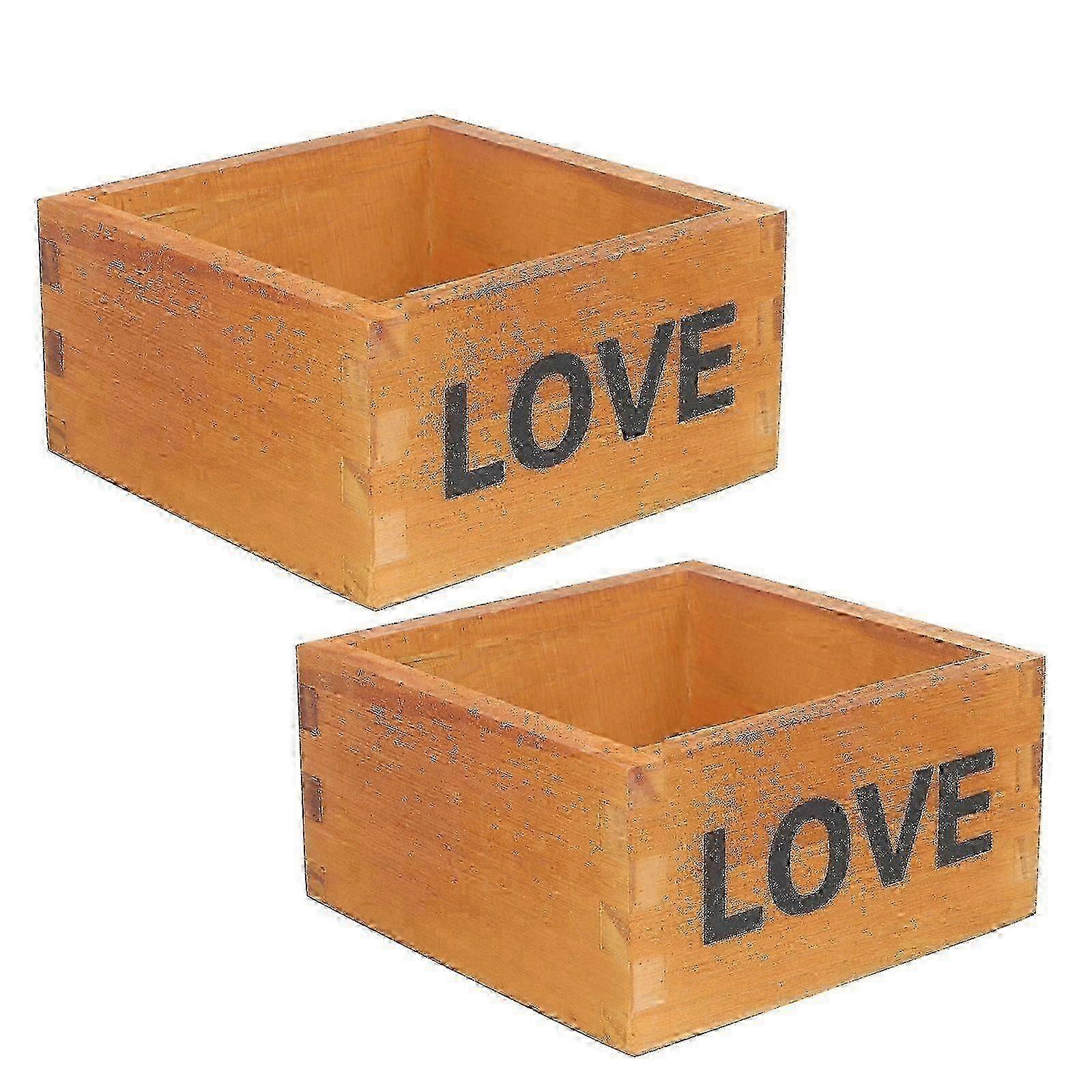 Minimalist Wood Planter Box Set