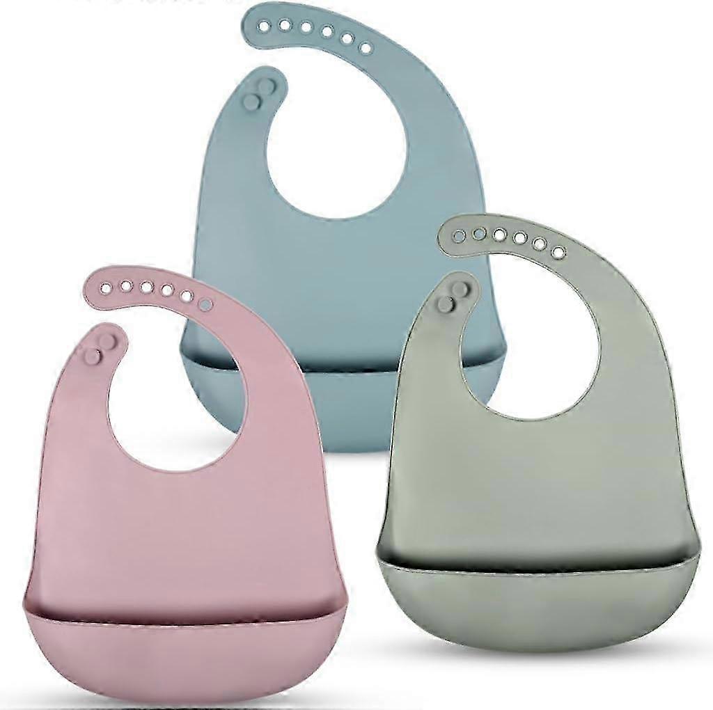 Adjustable Waterproof Baby Bibs With Pocket