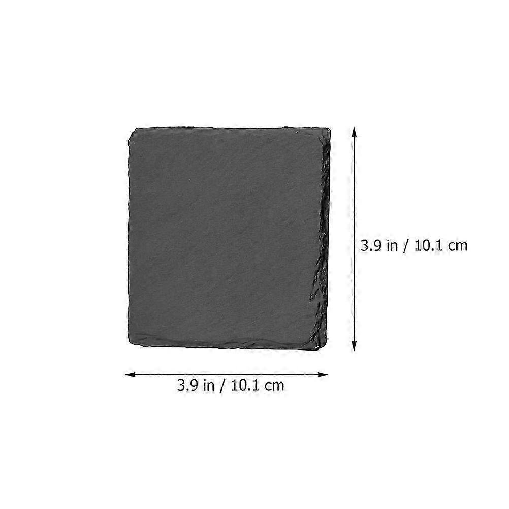 Non-Slip Rustic Square Iron Coasters