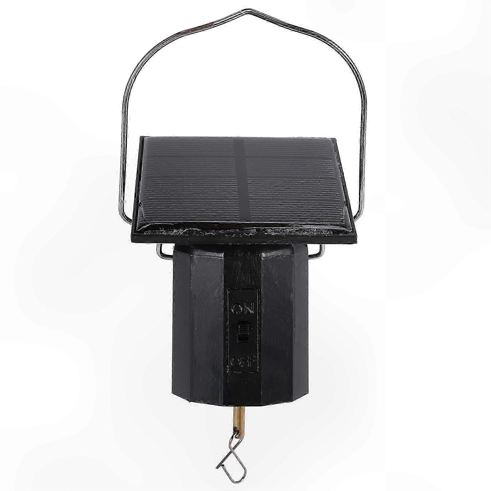 Solar-Powered Windmill with Rotating Hook for Outdoor Decoration