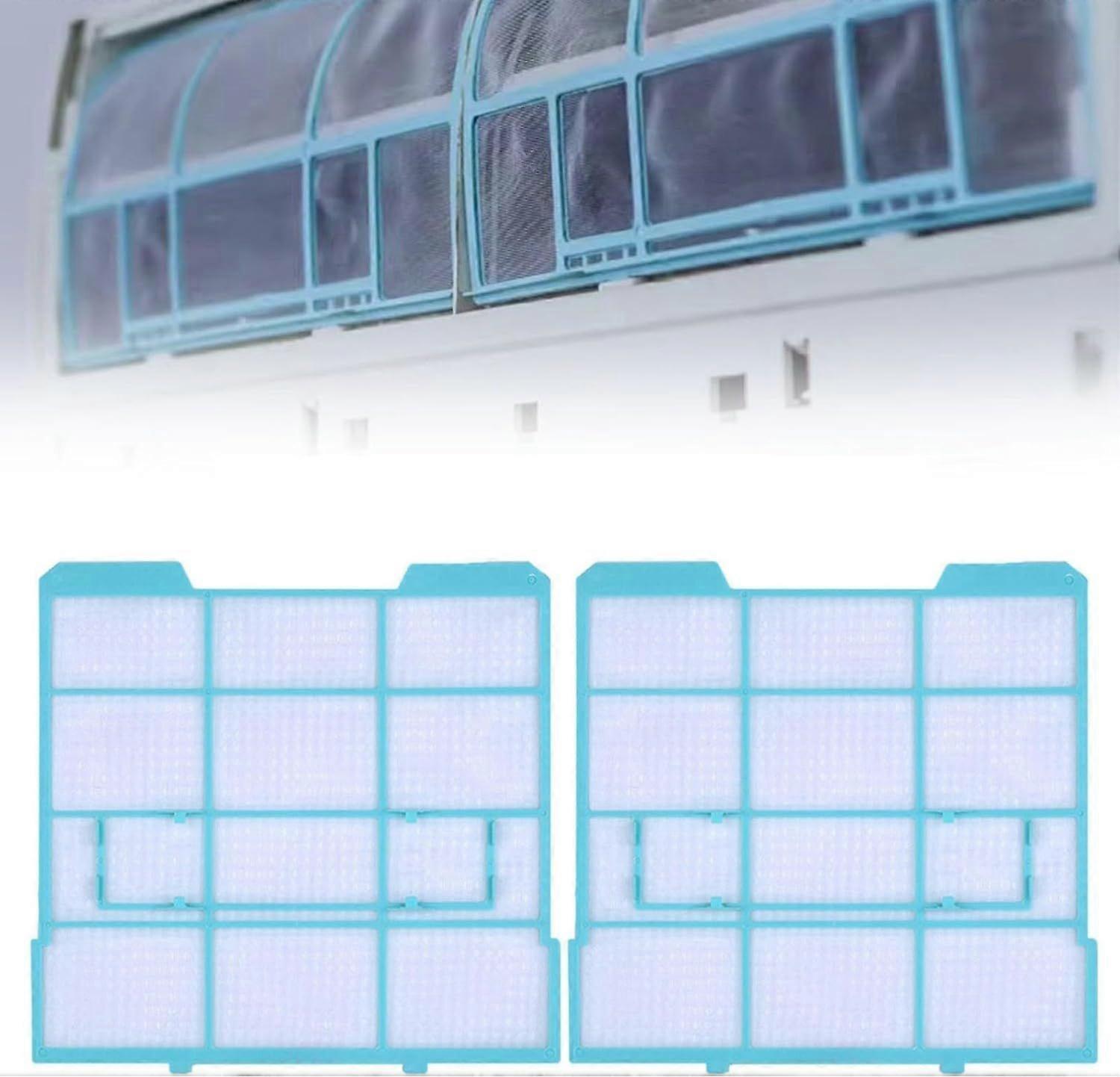 Universal Split Air Conditioner Dust Filter, 2-Pack, Internal Grille Replacement, 29 x 27cm
