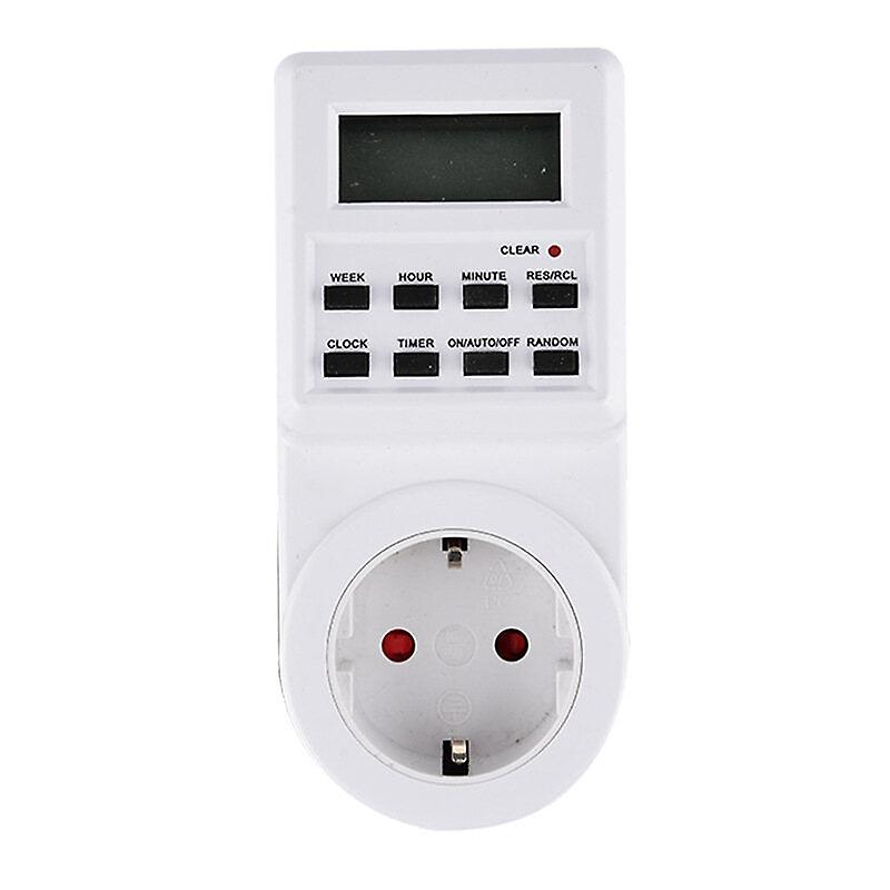Timer Socket Eu Uk Us Fr Br Plug Programmer Digital Display Timing Switch Outlet