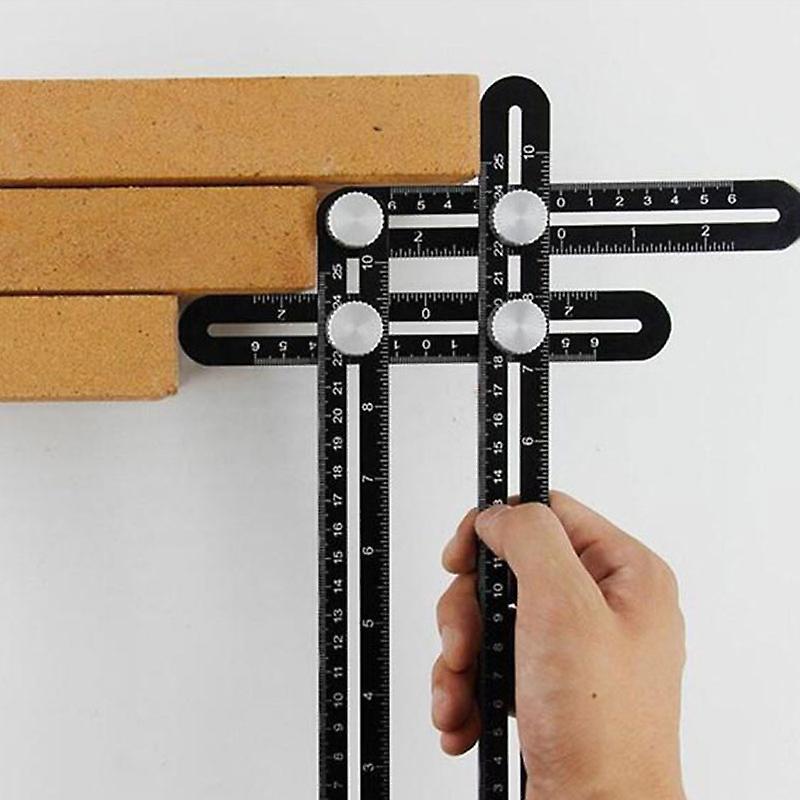 Construction Craftsman Six-sided Universal Ruler Aluminum Tile Locator ...