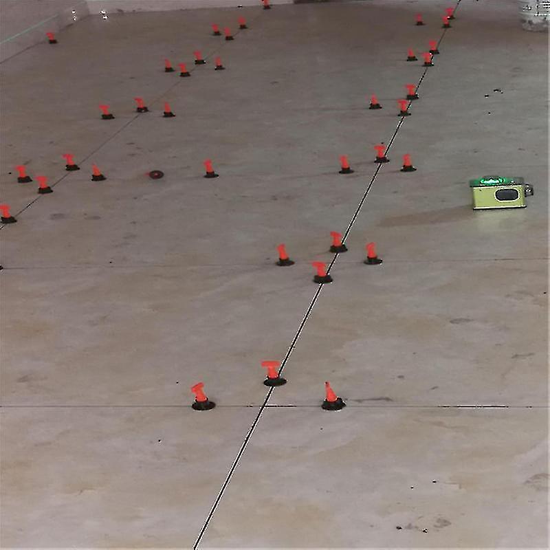 50pcs Tile Positioning Leveler T-type Tile Correction Leveler Reusable Tile Leveler Leveling System Laying Aid (black)