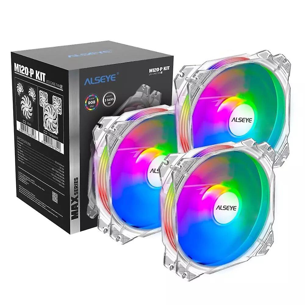 120Mm Cooling Fan 3pcs Set Argb Lighting 4pin Pwm 3pin Rgb Support Aura/rgb Fusion Max Series