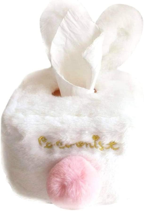 Tissue Box, Rabbit Plush Tissue Box Tissue Box Organizer Napkin Holder for Storage Home Decoration