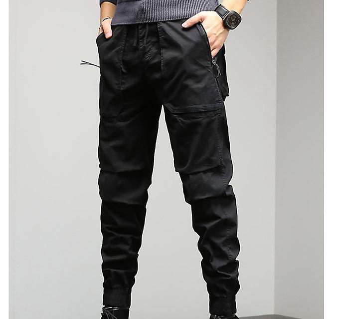 Men's Casual Pants Cargo Pants Solid Color Trousers With Pockets Harem Pants Fall Ins Fashion Jogging Pants