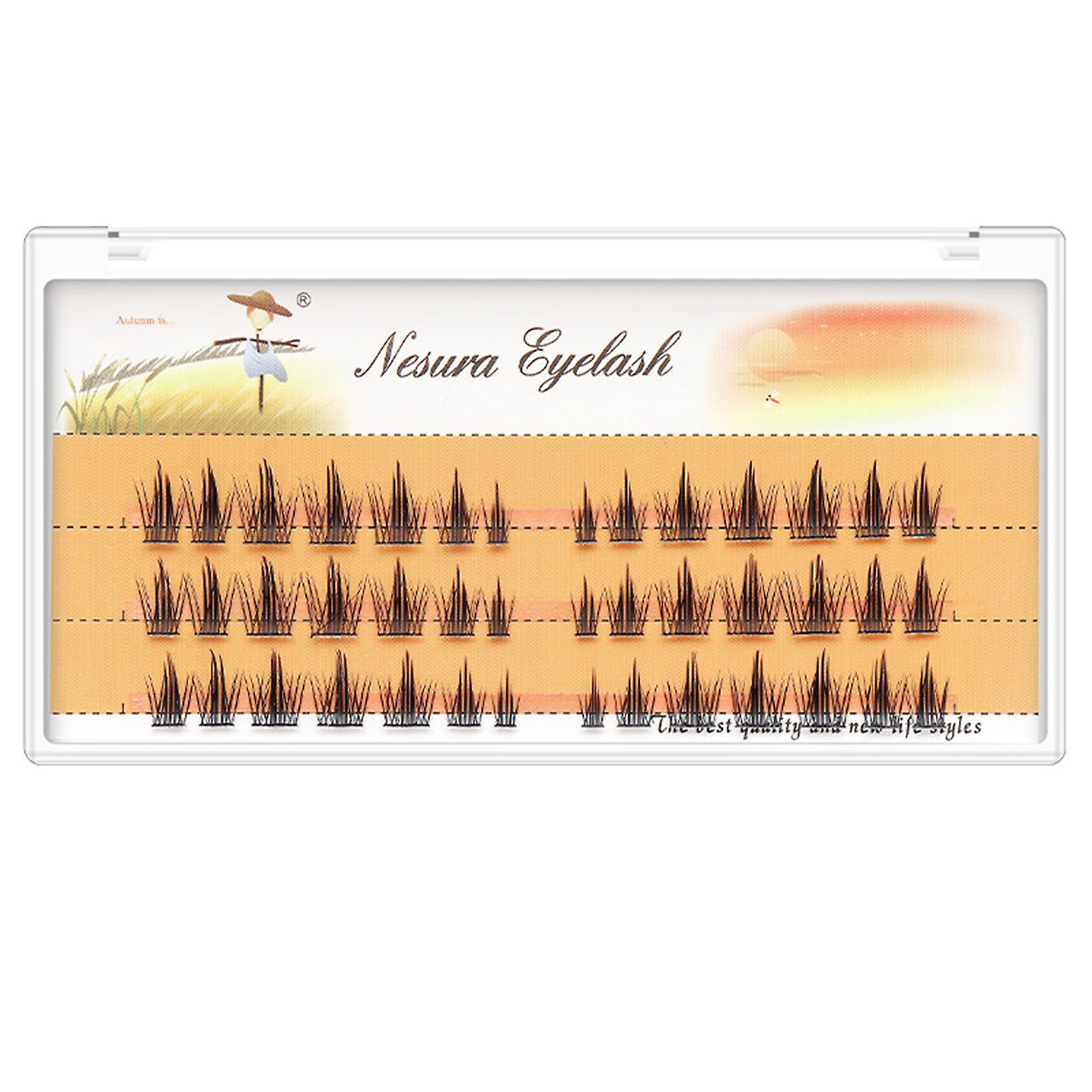 Soft Grafted Fake Eyelashes Multilayered Bushy Curling Up Lashes Eye Makeup Accessory