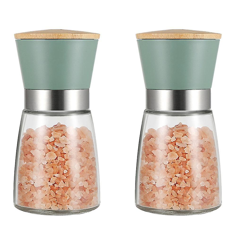 Salt And Pepper Grinders Refillable Peppercorn Mills Set