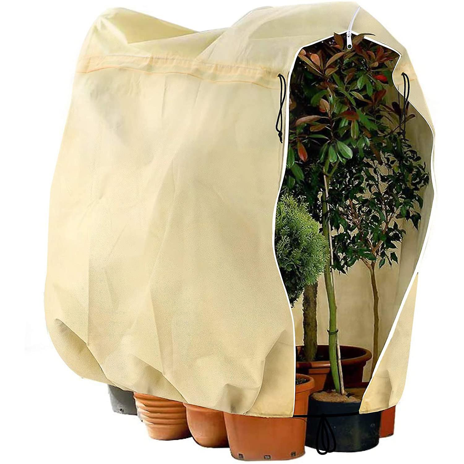 Winter plant frost protection cover Plant cover for plants with zipper and drawstring thicken the 200cm*240cm