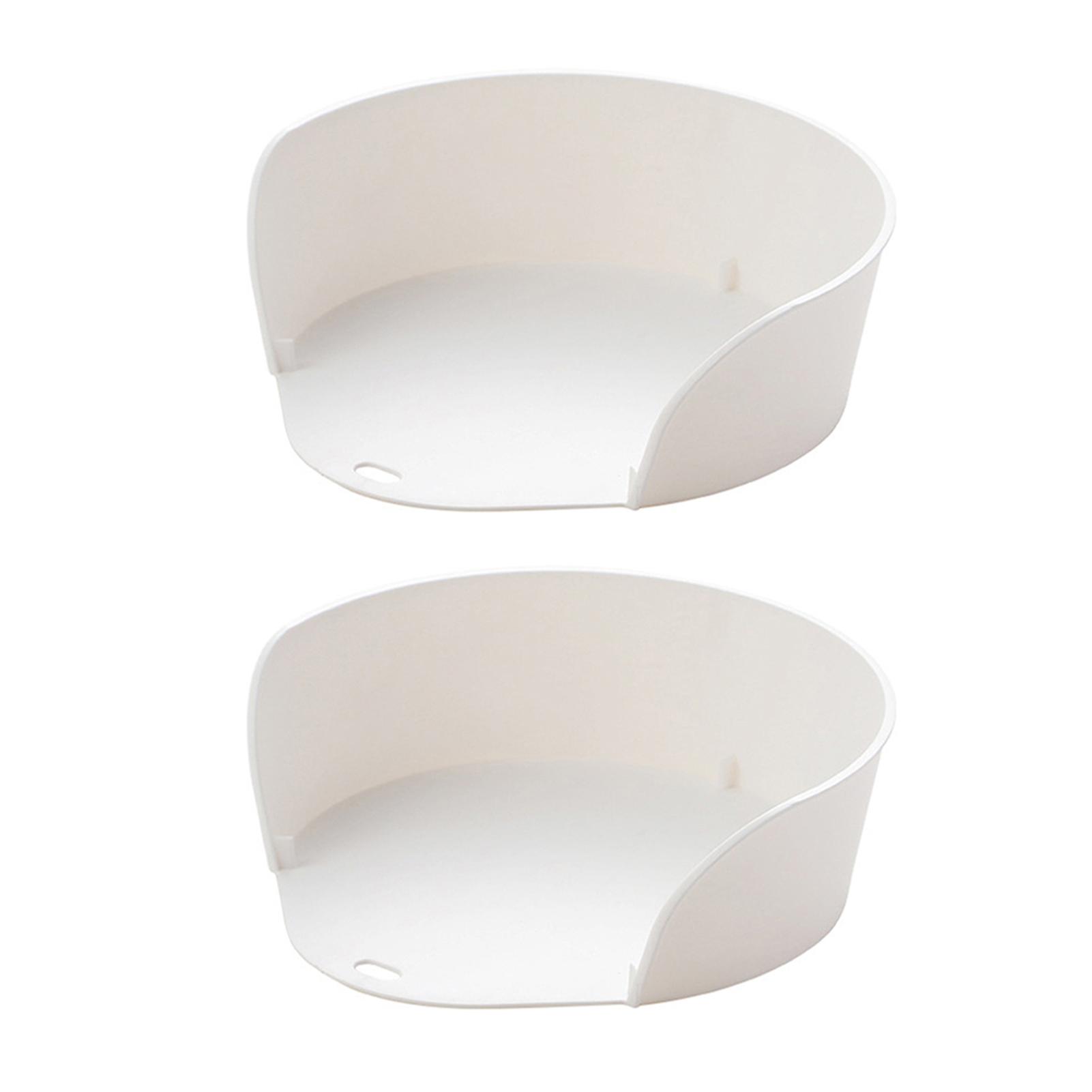 Single-Side Opening Side Dish Plate Stackable Storage Fruit Vegetable Dish Kitchen Supplies