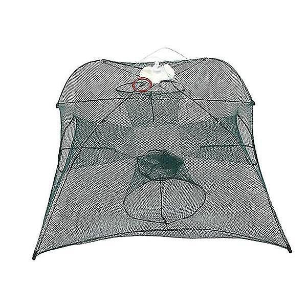 Folded Portable 4/6/8/10/12/16/20 Holes Automatic Fishing Shrimp Trap Fishing Net Fish Shrimp Minnow Crab Baits Cast Mesh Trap