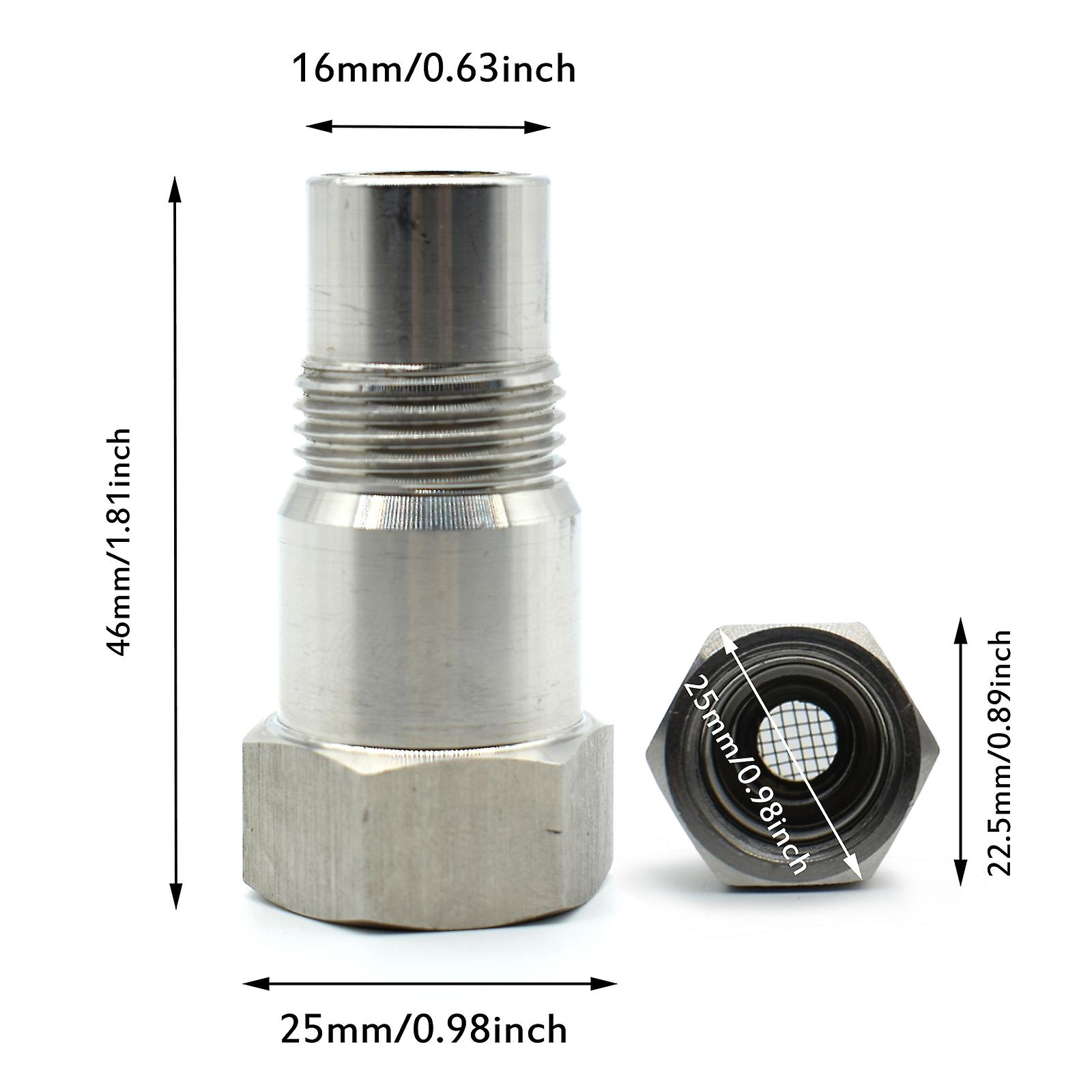 Car Cel Check Engine Light Oxygen Sensor Adapter M18 X 1.5 Catalystic ...