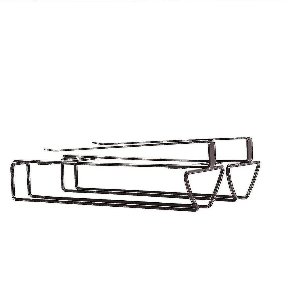 1pc Double row Wine Glass Holder Iron Punch free Galss Draining Rack Multifunctional Shelf
