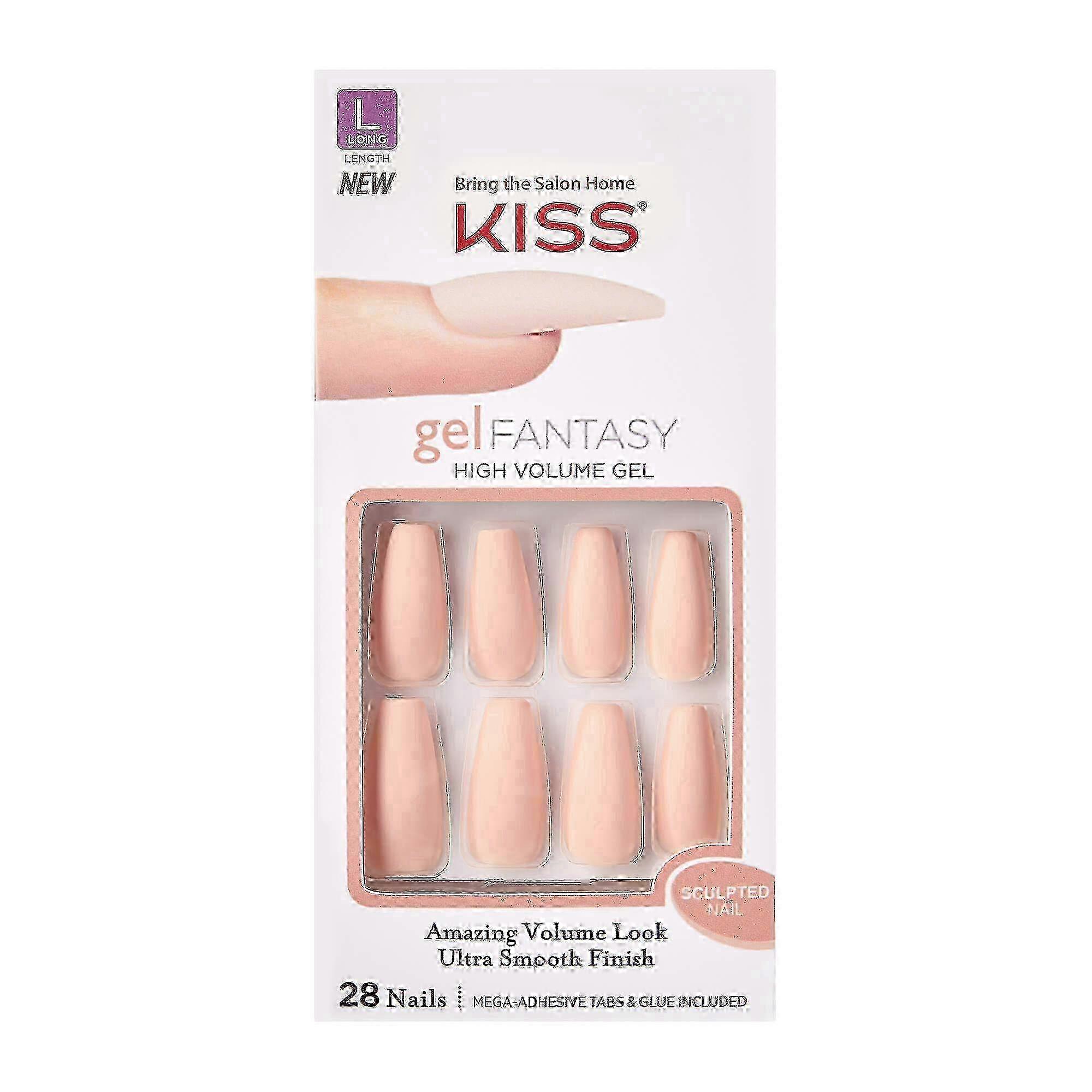 Kiss Gel Fantasy 雕刻指甲,4 The Cause,28 Ea