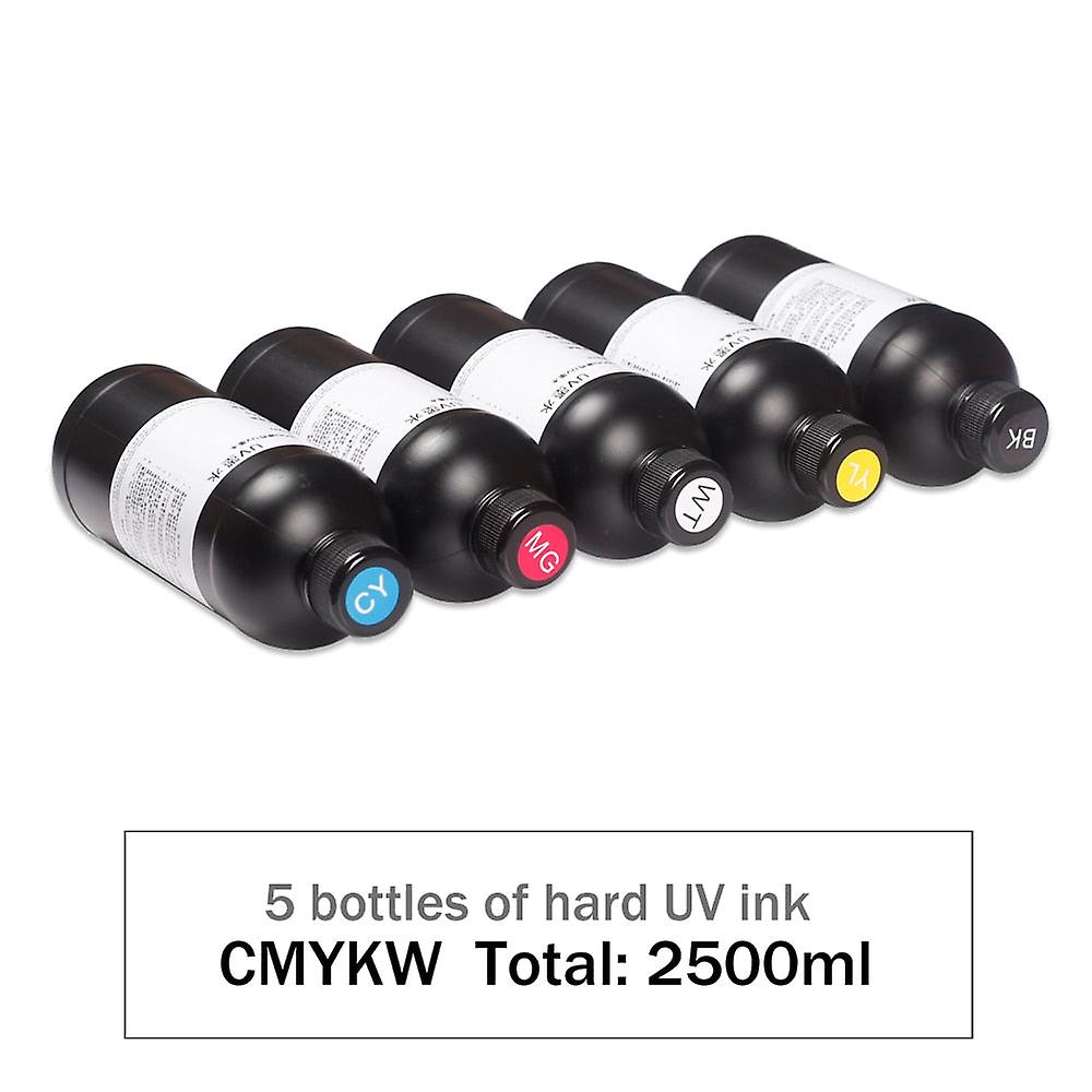 Inchiostro UV Rigido 500 Ml Per Stampanti Piane UV, Compatibile Con Epson DX5/DX4/DX3/DX6/DX7/XP600, Marca MZ Max