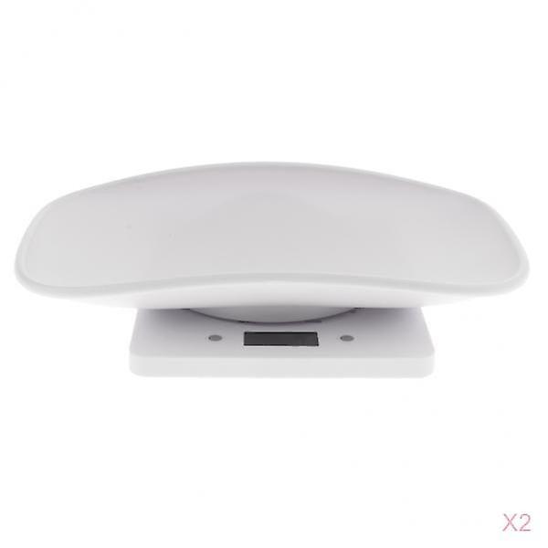 2 Pcs Multi-Function Digital Pet Scale Measure Dog & Cat Weight Accurately