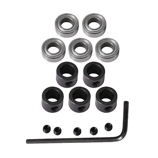 3xRouter Bit Top and Shank Bearings Accessory 5pcs Inner 6.35mm Outer 12.7mm