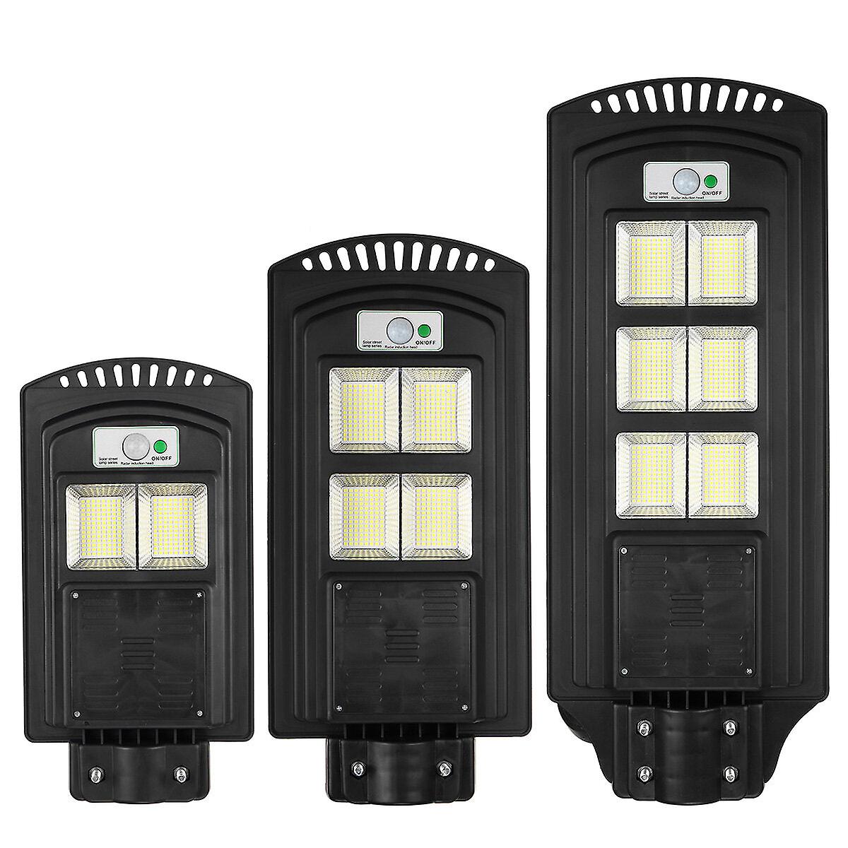 500-2500W Led Solar Street Light With Pir Motion Sensor And Remote, 208-624 Lumens