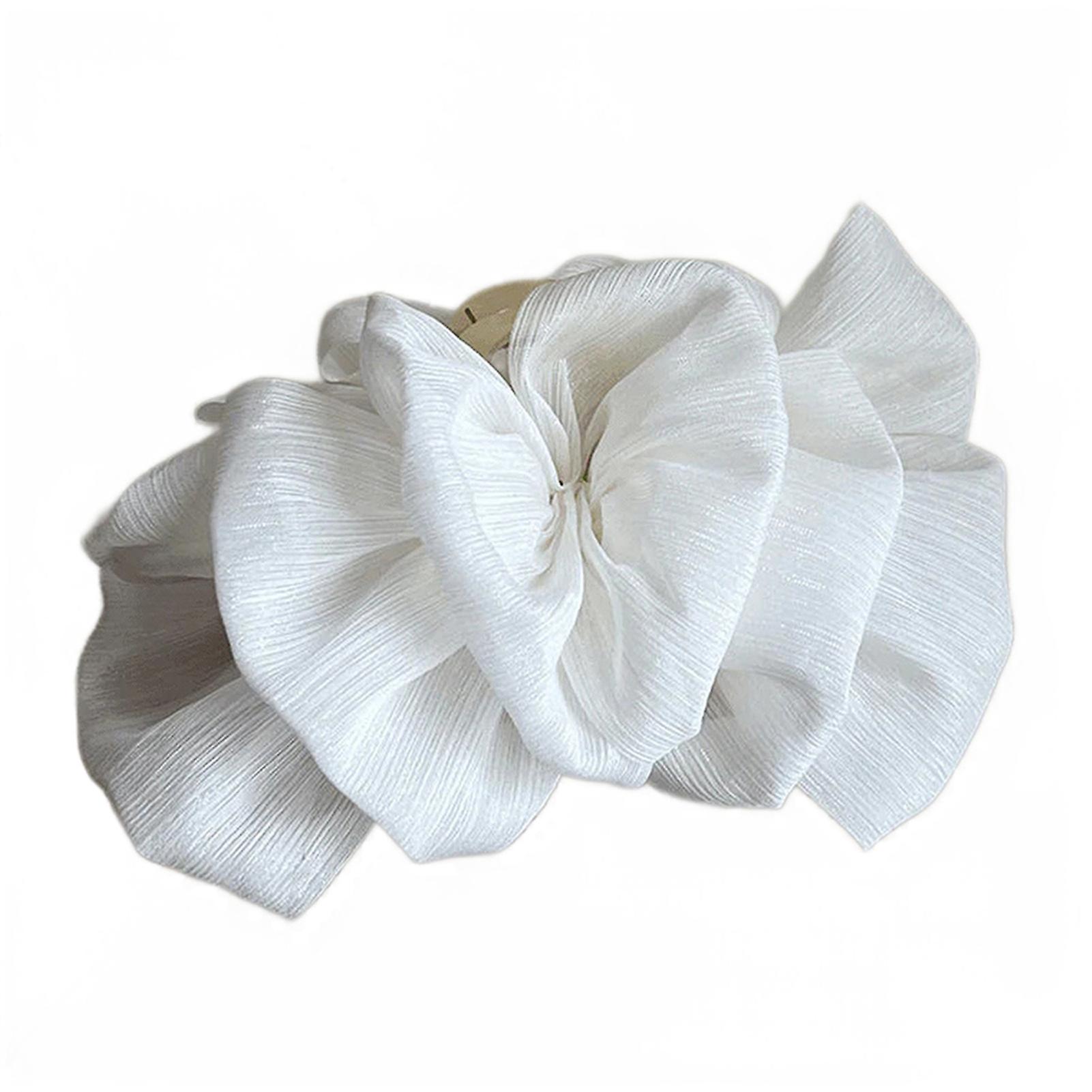 Double-side Bows Bubble Clips Personalized DIY Fluffy Gauze Hair Clips for Women