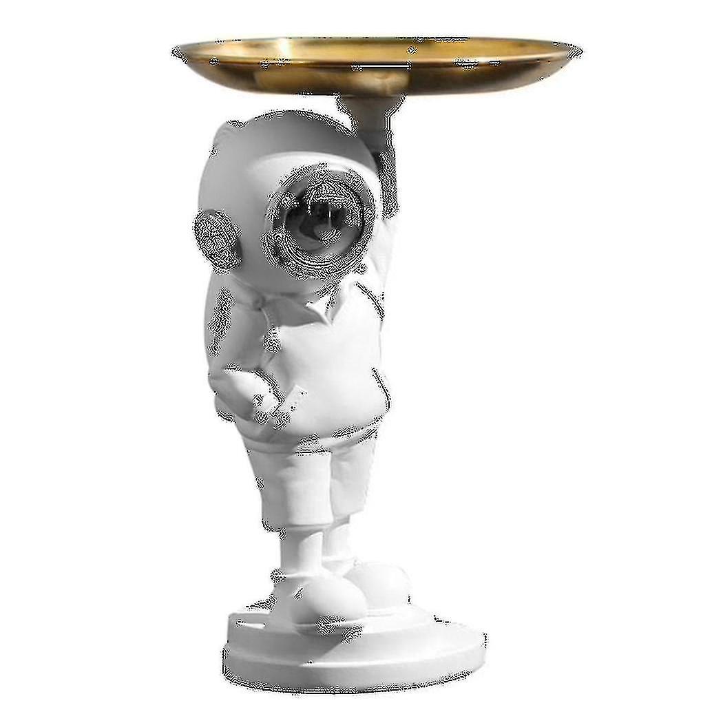 Resin Diving Astronaut Figurine Diver Tray Storage Statue - Silver