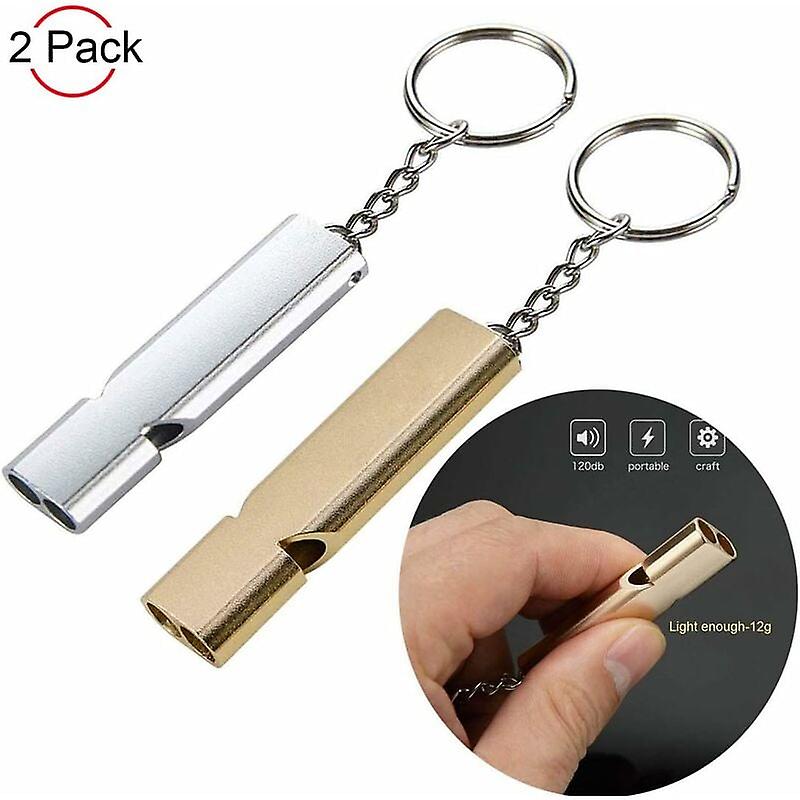 Whistle, Emergency Whistle, Emergency Whistle, Whistle with Keychain, 2 Pcs Kids Whistle for School, Gym, Camping, Fishing, Hiking, Hunting, Saving Li